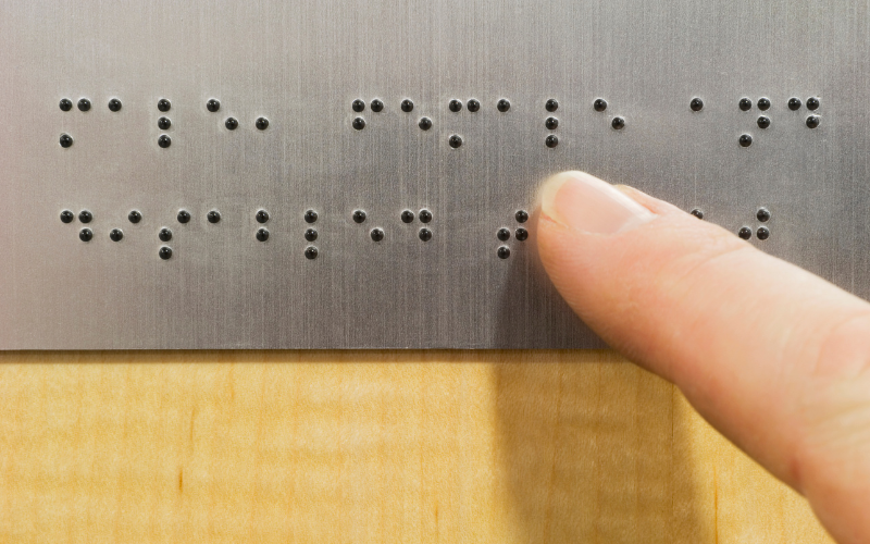 Etykiety tyflograficzne z alfabetem Braille'a Lublin